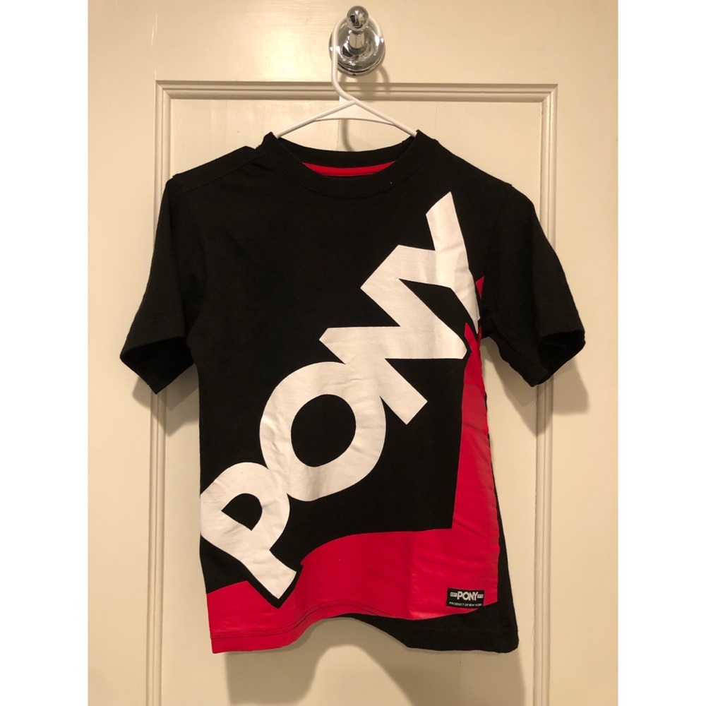 Pony Black T-shirt Boys M 10-12